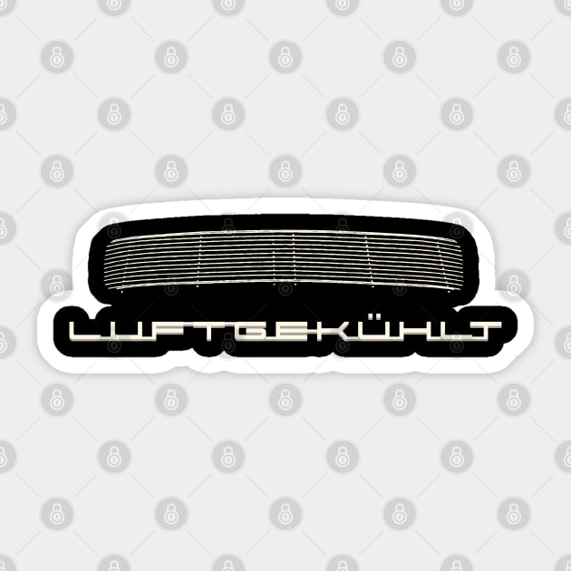 Luftgekuhlt 911 by Buck Tee Sticker by Buck Tee